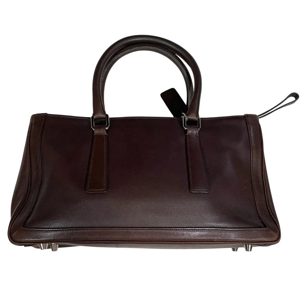 Vintage Coach Bonnie Legacy Handbag Satchel Dark Brown Leather 2001 Y2K